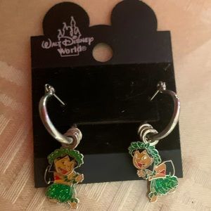 Walt Disney World - Lilo & Stitch Dangle Hoop Earrings (BRAND NEW)